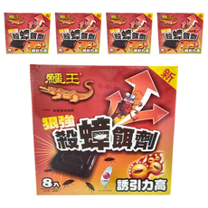 鱷魚 鱷王狠強殺蟑餌劑 8入裝, 3克, 5盒