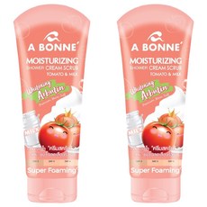 A BONNE' 嫩白身體去角質沐浴鹽精華乳, 番茄&牛奶, 350g, 2條