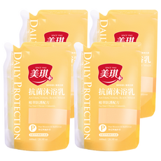 美琪 抗菌沐浴乳 梨花與風鈴草 補充包, 600ml, 4包