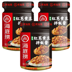 海底撈 紅蔥黃豆拌飯醬, 210g, 3罐