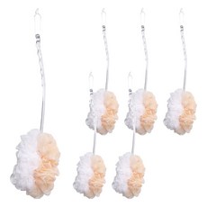 魔縐 極緻沐浴刷, 6個, 1個裝, 橘色 + 白色