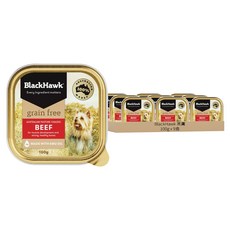 BlackHawk 黑鷹 優選無穀牛肉主食餐盒 狗糧 濕糧, 牛肉, 100g, 9盒