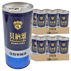貝納頌 經典曼特寧咖啡, 210ml, 12罐