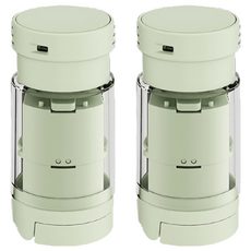 SP SAUCE 攜帶型5合1藥盒, 切藥/磨藥/儲藥/水杯/細刷, S-4941 綠色, 2個