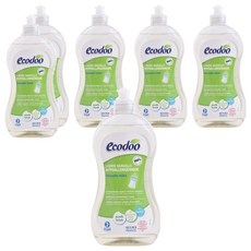 ecodoo 奶瓶專用環保清潔劑, 500ml, 6瓶