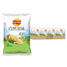 Lay's 樂事 自然美味和風薄鹽海苔口味洋芋片, 70g, 12包