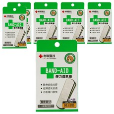 利聯醫技 彈力透氣繃 白色, 22片, 6盒