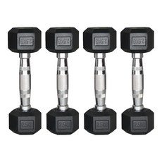 三次方 六角包膠啞鈴 fb007-0, 2.5kg, 4個