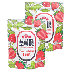 日日旺 草莓脆, 2包, 46g