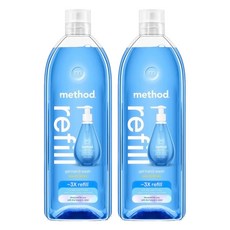 method 洗手乳補充瓶 海藍礦物, 1L, 2瓶