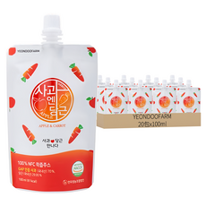 YEONDOOFARM 莊園好農 好農蘋果+胡蘿蔔, 100ml, 20包