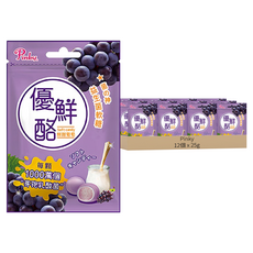 Pinky 優鮮酪益生菌軟糖 夾鏈包 葡萄, 25g, 12包