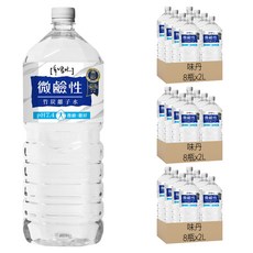 味丹 微鹼性竹炭離子水, 2L, 24瓶
