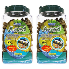 A star 雙刷高齡犬用潔牙骨桶裝-SS 360度深層清潔口腔 促進腸胃健康、排除口腔異味, 1.1kg, 2桶