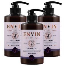 ENVIN 蛋白質香氛護髮乳 Treatment 白麝香, 500ml, 3瓶