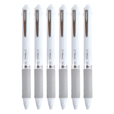 Pentel 飛龍文具 ENERGEL 三色筆(XBLC35)，書寫流利，速乾，不易弄髒紙面，墨水顏色：黑.紅.藍, XBLC35W, 6支