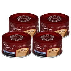 Cherie 法麗 全方位無膠主食貓罐 全貓適用, 4個, 80g, 鮪魚慕斯 + 鮪魚