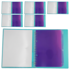 KyOKUTO 20孔薄型3用資料夾 A5, 深藍色, 6本