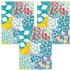 KING JIM KITTA 隨身攜帶和紙膠帶 郵票貼紙, 花園, 3個