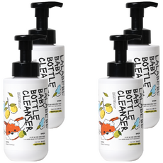 MOTHER-K K-MOM LALABEBE 草本極淨蔬果奶瓶清潔慕斯 500ml, 4瓶