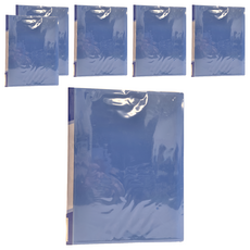 雙德 PP主色板80入資料簿, 藍色, 6個