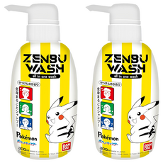 BANDAI 兒童三合一髮顏沐浴乳 皮卡丘, 2瓶, 300ml
