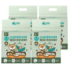 MAODAY 毛商行 D52 益生菌沸石活性碳豆腐砂 貓/禽鳥適用 6L, 4包, 2.5kg, 無香