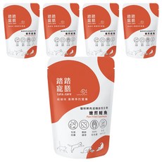 tata.care 踏踏寵膳 貓咪鮮肉泥機能主食 嫩煎鮭魚, 毛髮亮麗 x 關節護理配方, 含Omega-3, 添加日本膠原蛋白, 無麩質無豆類, 98%含肉量, 140g, 5包