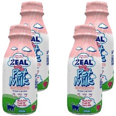 ZEAL 真致 紐西蘭 貓用保健鮮乳 CM-01, 4個, 255ml, 紐西蘭放牧草飼牛的新鮮乳製成