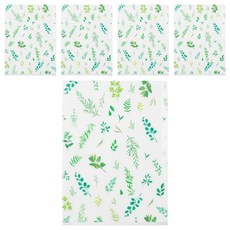 日本 MIDORI 3層資料夾 A5, 綠葉, 5個