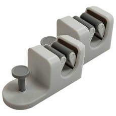 SHIMOYAMA ABS吸壁拖把夾帶掛鉤 白色, 2個