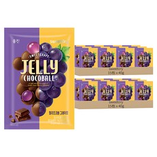Sweetory Jelly 葡萄巧克力球, Q彈葡萄軟糖, 40g, 30包
