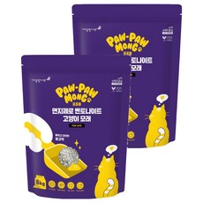 PawPawMong 零粉塵貓砂, 6kg, 2個, 無香