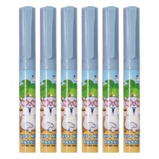 CCHING 青青文具 好想兔 CKE-46 攜帶式筆型剪刀, 夏日, 6支