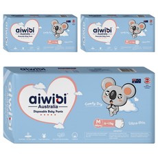 aiwibi 愛薇彼 清新乾爽褲型紙尿褲 6~11kg, M, 144片