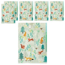 日本 MIDORI 3層資料夾 A4, 北歐動物(35571), 6個