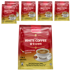 金寶即溶無糖白咖啡 2合1, 25g, 15入, 6袋