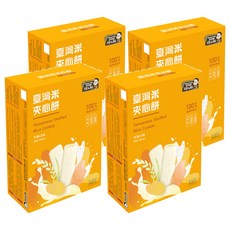 阿久師 臺灣米夾心餅, 鮮採海苔/牛奶/特濃拿鐵紅茶口味, 100%臺灣米製作, 無麩質奶素, 77g, 4盒