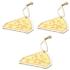 SHIMOYAMA 趣味造型木漿棉去汙清潔海綿刷 起士, 3個, 1入