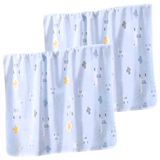 Wow Wow Wow寵物純棉隔尿墊 - 藍色幸運羊駝, 1個, 2個