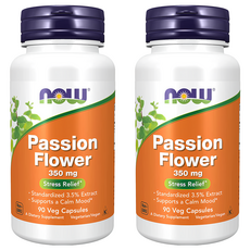 Now 西番蓮萃取膠囊 350毫克 舒緩壓力 素食膠囊, 90顆, 2罐
