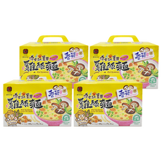 豐滿生技 博士紅薑黃雞絲麵 (香菇風味) (75公克x4份) 全素, 300g, 4盒