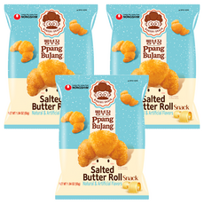 NONGSHIM 農心 麵包部長 奶油鹽可頌造型餅乾, 55g, 3包