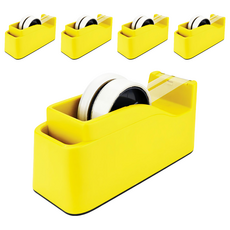 ABEL 力大牌 澄穩 輕快切專利膠台, 黃色, 5個