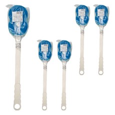 Our Obligation 長柄去角質洗澡刷 52cm ABS/PU海棉, 白色 + 藍色, 5支, 1入