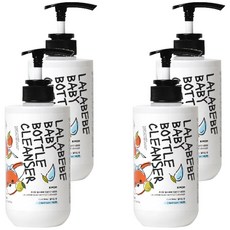 MOTHER-K K-MOM LALABEBE 草本極淨蔬果奶瓶清潔劑, 500ml, 瓦解奶垢, 適用於異位性皮膚炎, 碰手不乾燥, 4瓶