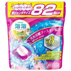 awawa 泡泡三合一香氛抗菌除蟎洗衣珠 花果香, 82顆, 1包