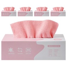 喵汪森林抽取式抹布粉紅色 廚房清潔好幫手 超細纖維材質 吸水去污 可重複使用, 20張, 5盒