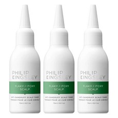 PHILIP KINGSLEY 菲利浦金斯利 淨效平衡髮肌精萃 頭皮滋養液 75ml, 抗頭皮屑止癢, 3瓶