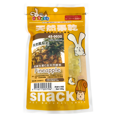PINKIN 天然鳳梨乾, 寵物類小動物專用, 高維生素C及天然酵素, 120g, 1包